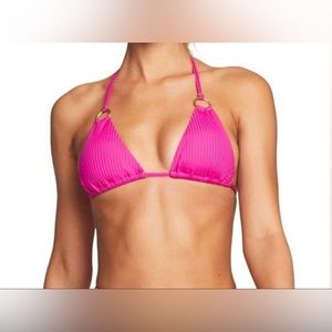 Vitamin A Triangle Swim Suit Top Size 4/XS Color Pink